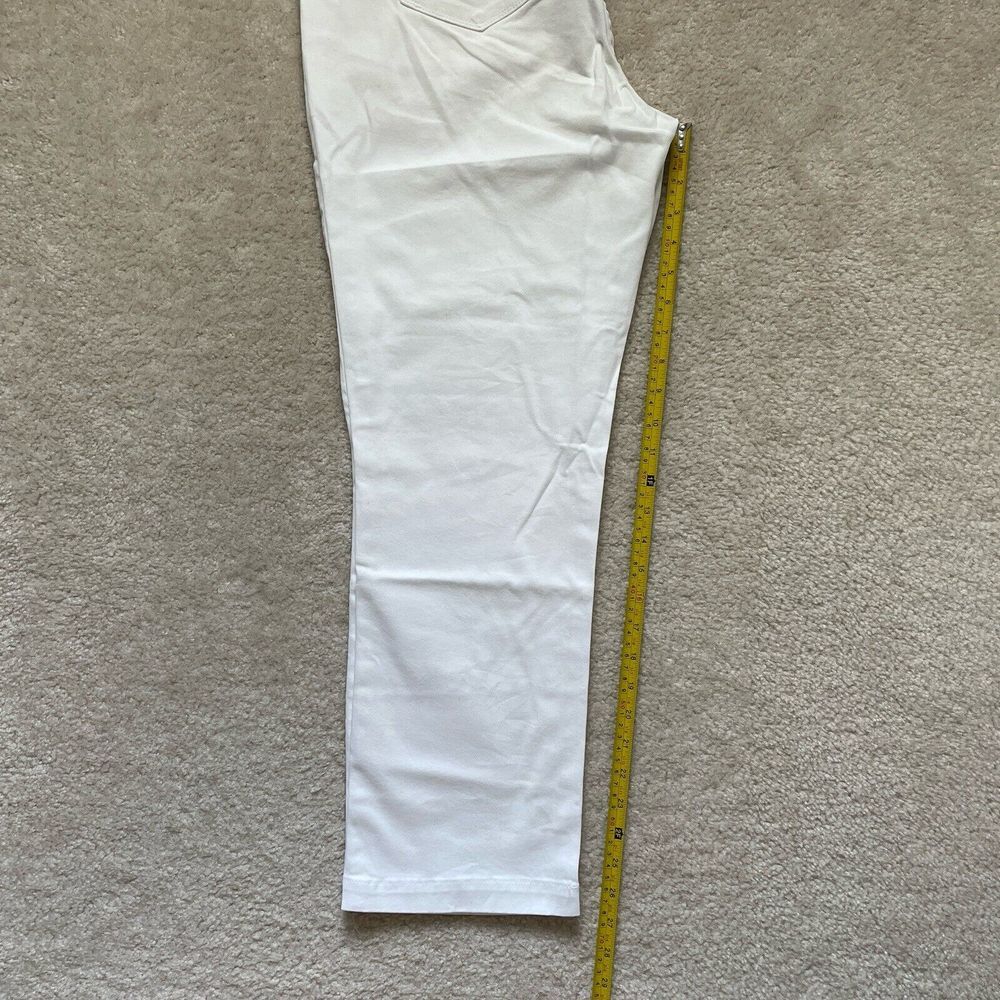 NYDJ Original Slimming Fit Pants Optic White Ankle Sz 16 Lift+tuck Tech NWT - Picture 7 of 13
